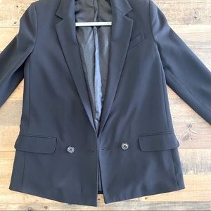 Express Black Boyfriend Suit Blazer Jacket- Women Size 4